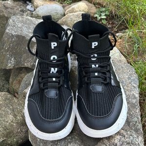 Women's Like New "PONY Designer Knit High Top" Sneakers - sz. 7.5